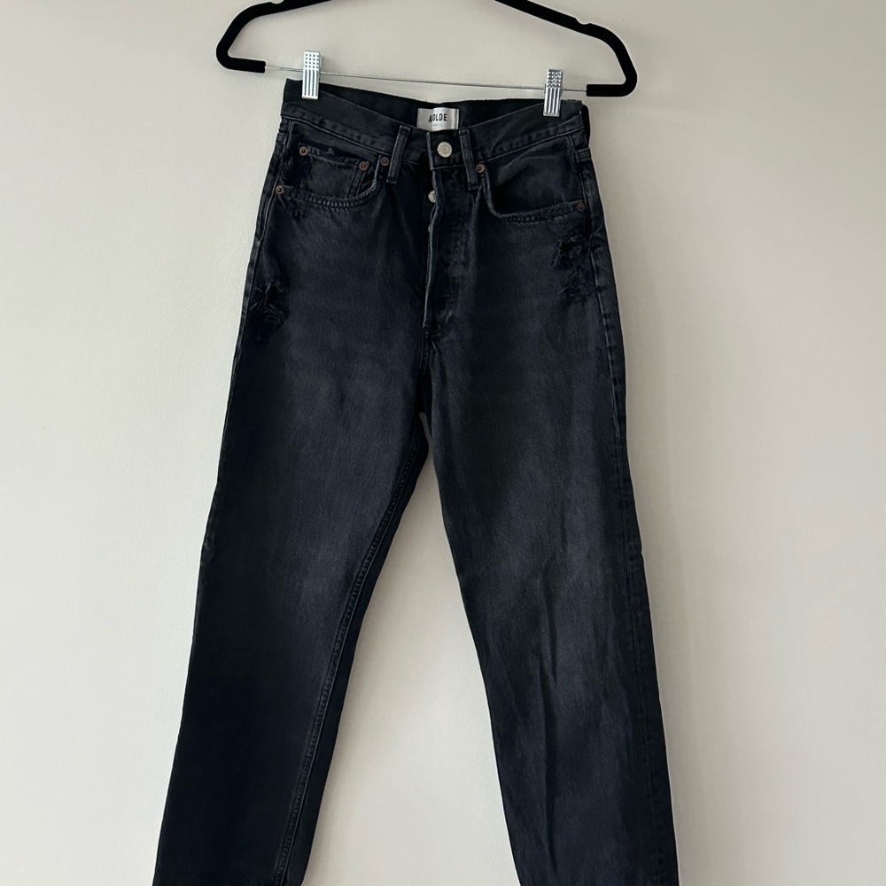 Agolde Women's Black Ankle Jeans